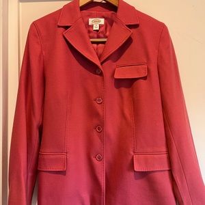 Talbots Pink Jacket Wool/Cashmere Blend